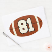 Nummer 81 Football Sticker (Envelop)