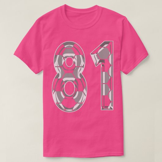 Nummer 81 Jersey 81 Moeder Speler Fan 1 T-shirt (Design voorkant)