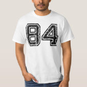 Nummer #84 Sports Jersey Retro Lucky No. T-shirt (Voorkant)