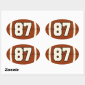 Nummer 87 Football Sticker (Vel)