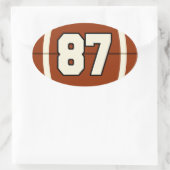 Nummer 87 Football Sticker (Tas)