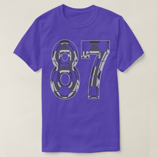 Nummer 87 Jersey 87 Moeder Speler Fan 1 T-shirt (Design voorkant)