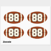 Nummer 88 Football Sticker (Vel)
