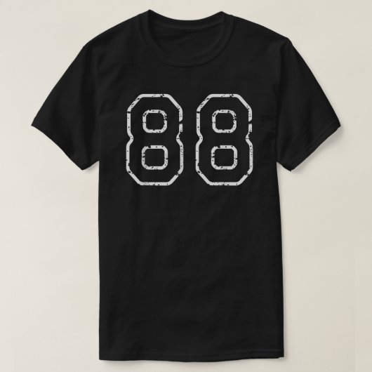 Nummer 88 Sport Jersey - Birthday age Favorite Luc T-shirt (Design voorkant)