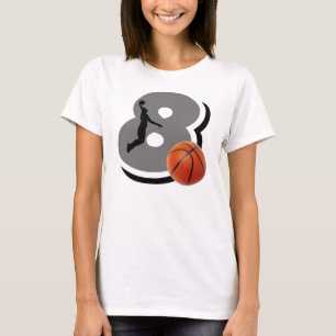Nummer 8 Basketball Player T-shirt