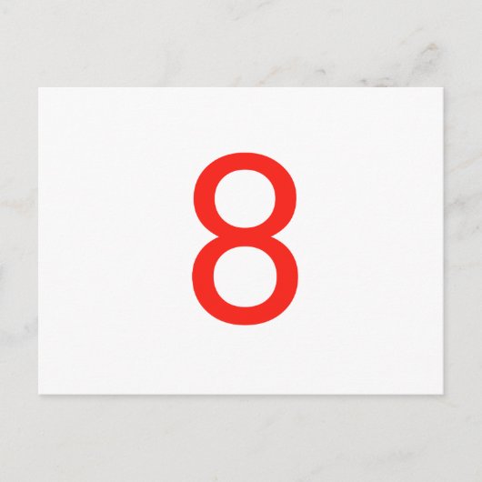 Nummer 8 briefkaart (Voorkant)
