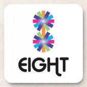 Nummer 8 creatief ontwerp bier onderzetter (Voorkant)