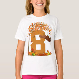 Nummer 8 Herfst Herfst Thanksgiving Thema 8 jaar o T-shirt