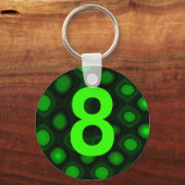Nummer 8 sleutelhanger (Voorkant)