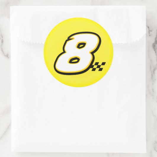 Nummer 8 - Sticker (Tas)