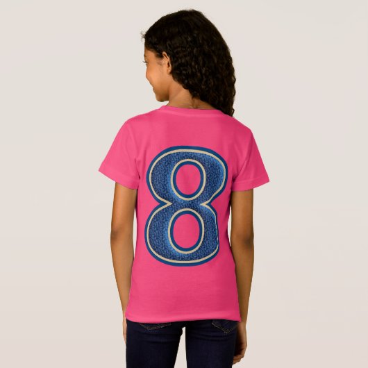 Nummer 8 t-shirt (Achterkant volledig)
