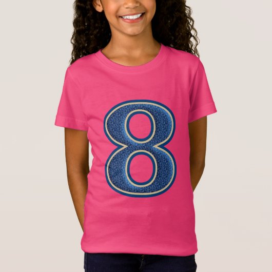 Nummer 8 t-shirt (Voorkant)