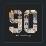 Nummer 90 Fotocollage<br><div class="desc">Dit aanpasbare product is waar foto's worden gerangschikt om de vorm van een nummer te vormen. Het wordt vaak gebruikt voor het vieren van mijlpalen, zoals verjaardagen, jubilea of successen, zodat gebruikers gedenkwaardige afbeeldingen kunnen presenteren in één opvallend scherm. De design bieden meestal ruimtes voor verschillende fotomaten en oriëntaties, waardoor...</div>