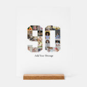 Nummer 90 Fotocollage Acryl Bord (Voorkant)