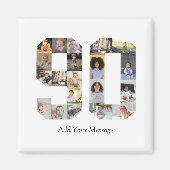 Nummer 90 Fotocollage Magneet (Voorkant)