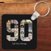 Nummer 90 Fotocollage Sleutelhanger (Achterkant)
