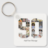 Nummer 90 Fotocollage Sleutelhanger (Voorkant)