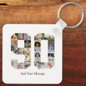 Nummer 90 Fotocollage Sleutelhanger (Achterkant)