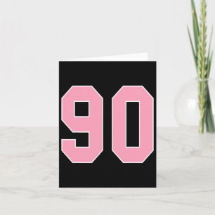 Nummer 90 Roze Voetbal Bysketbyll Borstkanker A Kaart