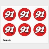 Nummer 91 - Sticker (Vel)
