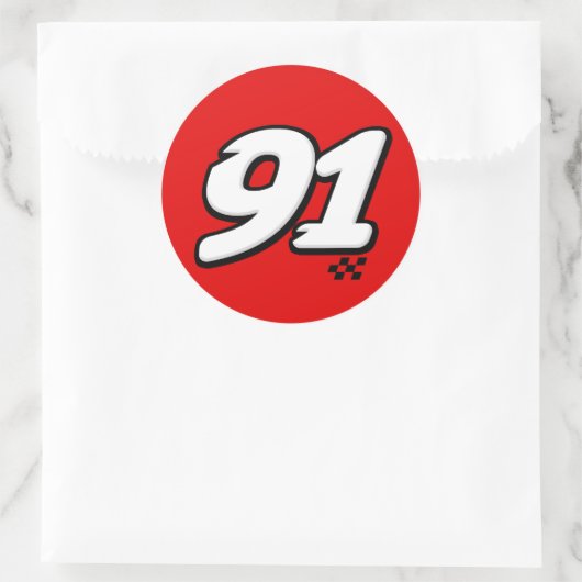 Nummer 91 - Sticker (Tas)
