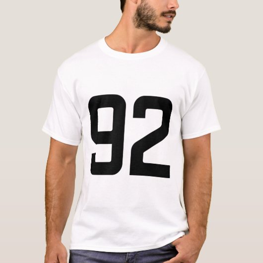 NUMMER 92 T-SHIRT (Voorkant)