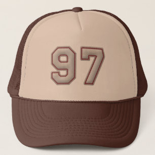Nummer 97 met Cool Baseball Stitches Kijk Trucker Pet