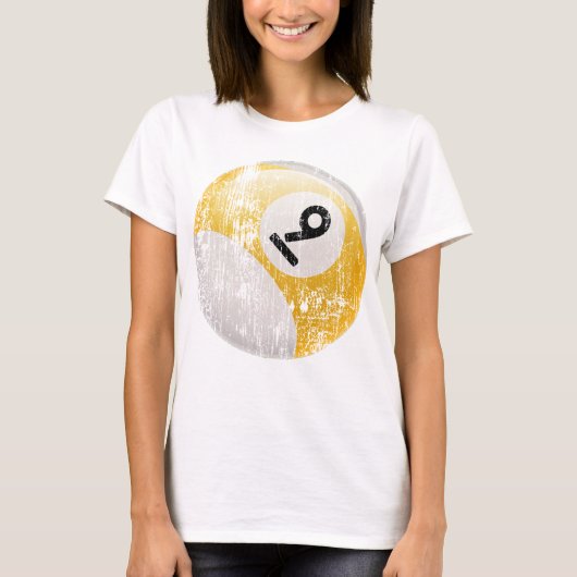 NUMMER 9 BILLIARDS BALL - ERODED EN AGENTSCHAP T-SHIRT (Voorkant)