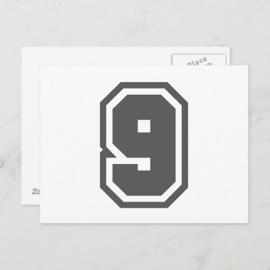 Nummer 9 briefkaart (Voorkant / Achterkant)