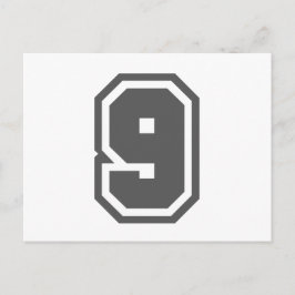 Nummer 9 briefkaart