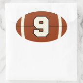 Nummer 9 Football Sticker (Tas)