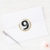 Nummer 9 gouden sticker (Envelop)