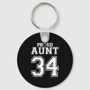 Nummer Aangepast Trots Basketbal Tante Personalise Sleutelhanger