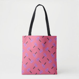Nummer acht roze tote bag