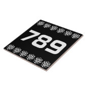 Nummer atoomhuis tegeltje (Zijkant)