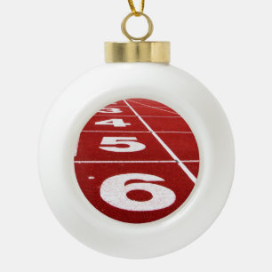 Nummer bij uitvoering keramische bal ornament