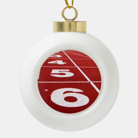Nummer bij uitvoering keramische bal ornament (Voorkant)
