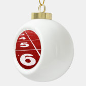 Nummer bij uitvoering keramische bal ornament (Rechts)