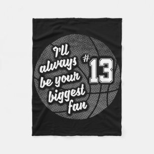 Nummer dertien 13's grootste fan Bysketbyll Mom Da Fleece Deken