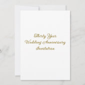 Nummer dertig aangepaste foto bruiloft Jubileum Kaart (Achterkant)