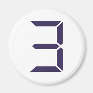 Nummer - drie - 3 magneet