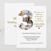 Nummer drie aangepaste foto bruiloft Jubileum Kaart (Voorkant / Achterkant)