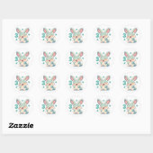 Nummer Drie Schattig Anime Konijn Ronde Sticker (Vel)
