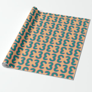 Nummer Drie Verpakkend Document Cadeaupapier