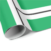 Nummer Drie Wit En Groen Inpakpapier (Rol Hoek)