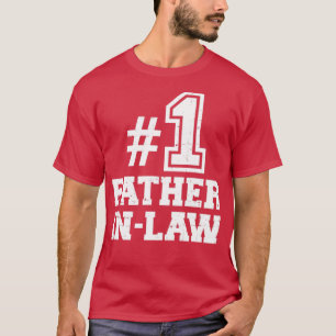 Nummer één 1 schoonvader t-shirt