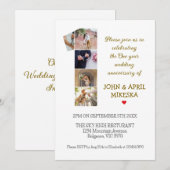 Nummer Een Aangepaste Foto Trouwen Jubileum Kaart (Voorkant / Achterkant)