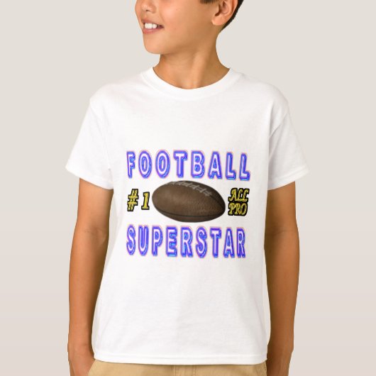 Nummer één Alle Pro Football Superstar T-shirt (Voorkant)
