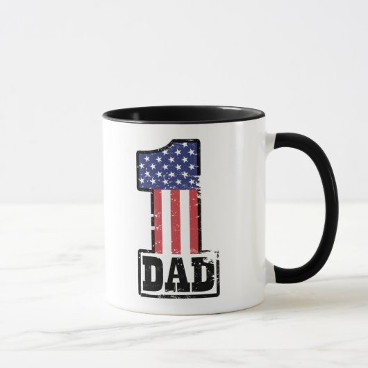 Nummer één Amerikaanse vader Mok (Rechts)