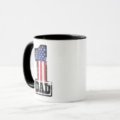Nummer één Amerikaanse vader Mok (Voorkant links)